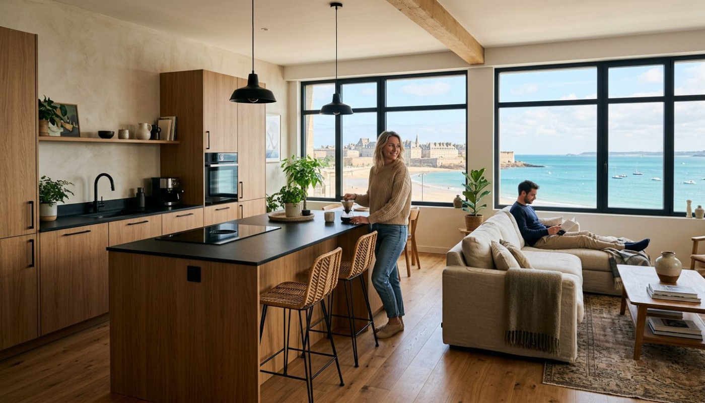 Economie - Explorez la transformation d’appartements malouins par un cuisiniste Saint Malo visionnaire